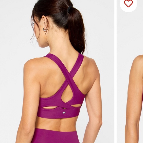 Fabletics Purple High Impact Sports Bra - Picture 3 of 4